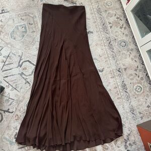 Reformation Brown maxi skirt
